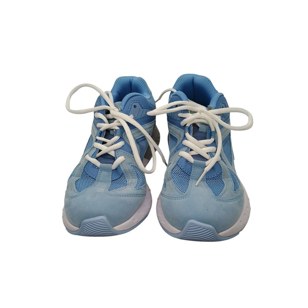 FitVille Wide Walking Shoes Womens 8.5 W Blue Orthopedic Diabetic Lace Up
